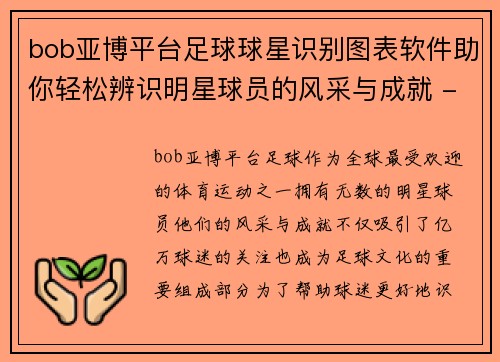 bob亚博平台足球球星识别图表软件助你轻松辨识明星球员的风采与成就 - 副本